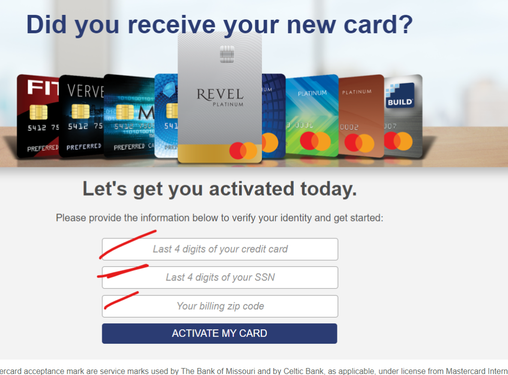activate fit credit card